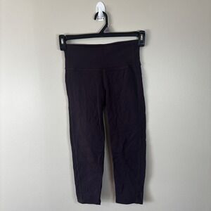 Athleta Capri Leggings XS Purple Pull On Athletic RN #54023
